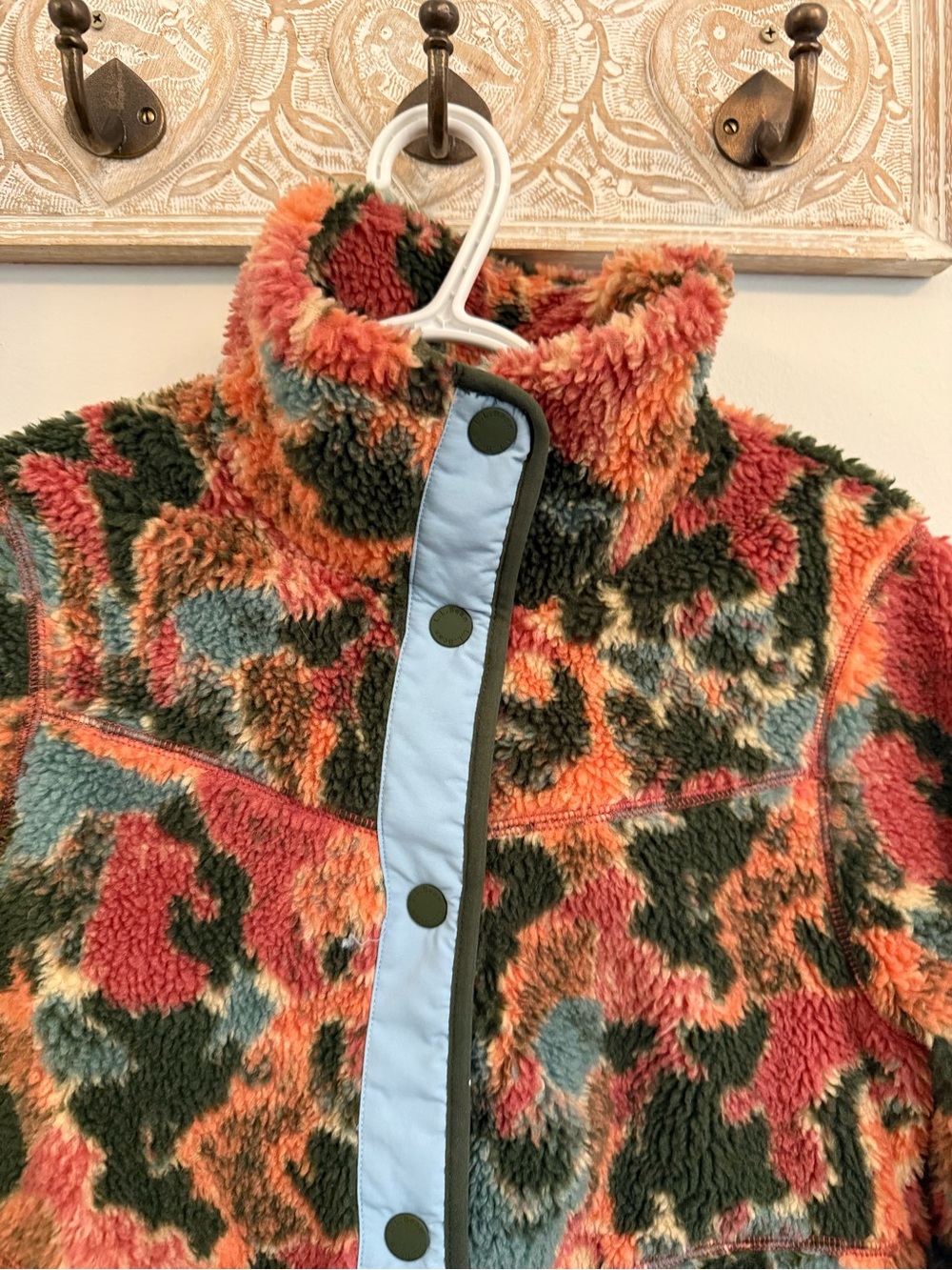 LL Bean Sherpa Jacket with Snap Front - Picture 2 of 5